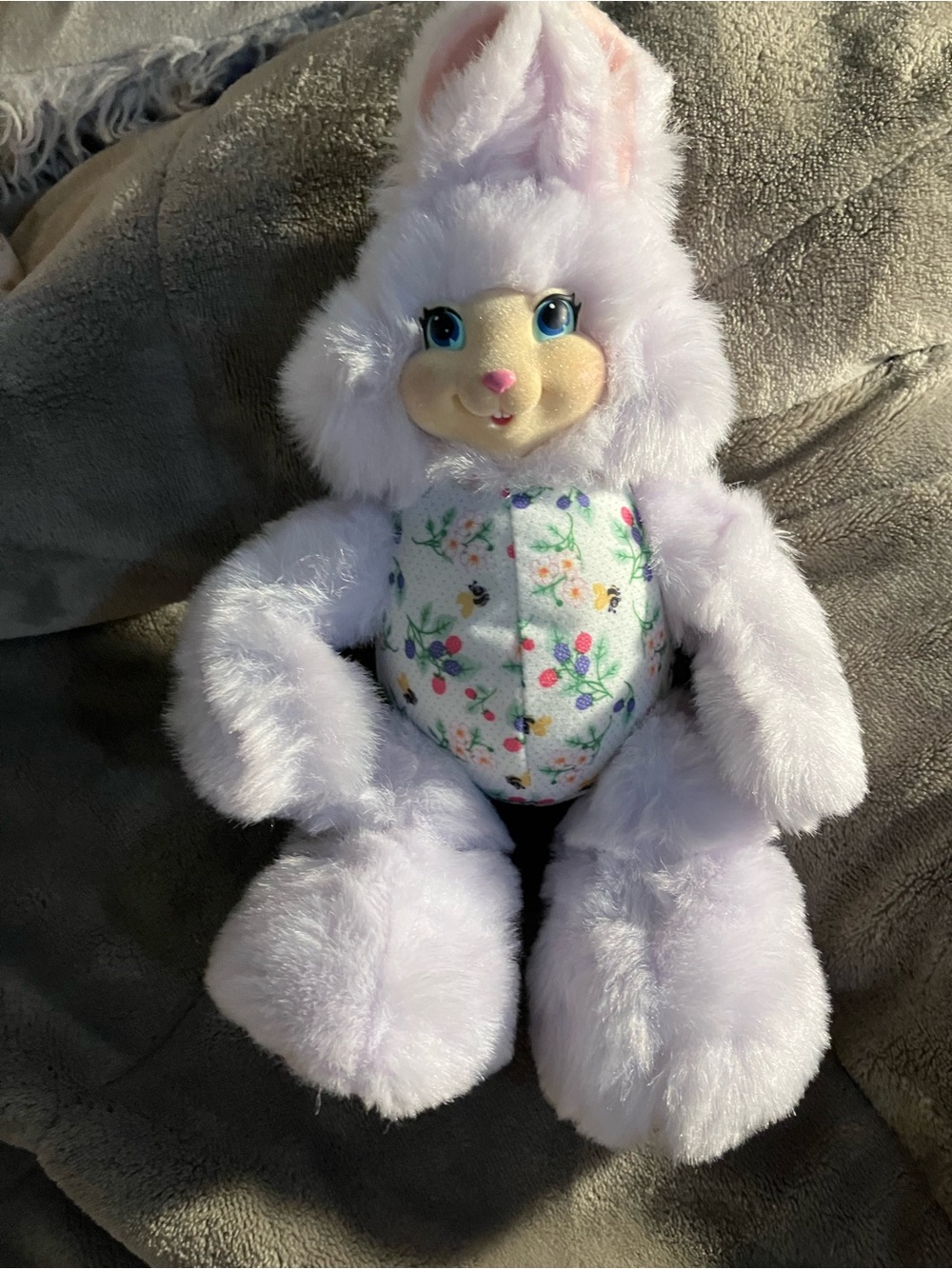 Vintage 1998 Hannahberry Fisher Price Briarberry Collection Bunny Plush 10.5”